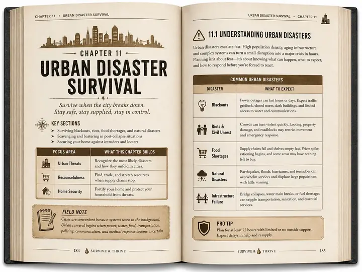 Survive and Thrive Chapter 11 preview: Urban Disaster Survival