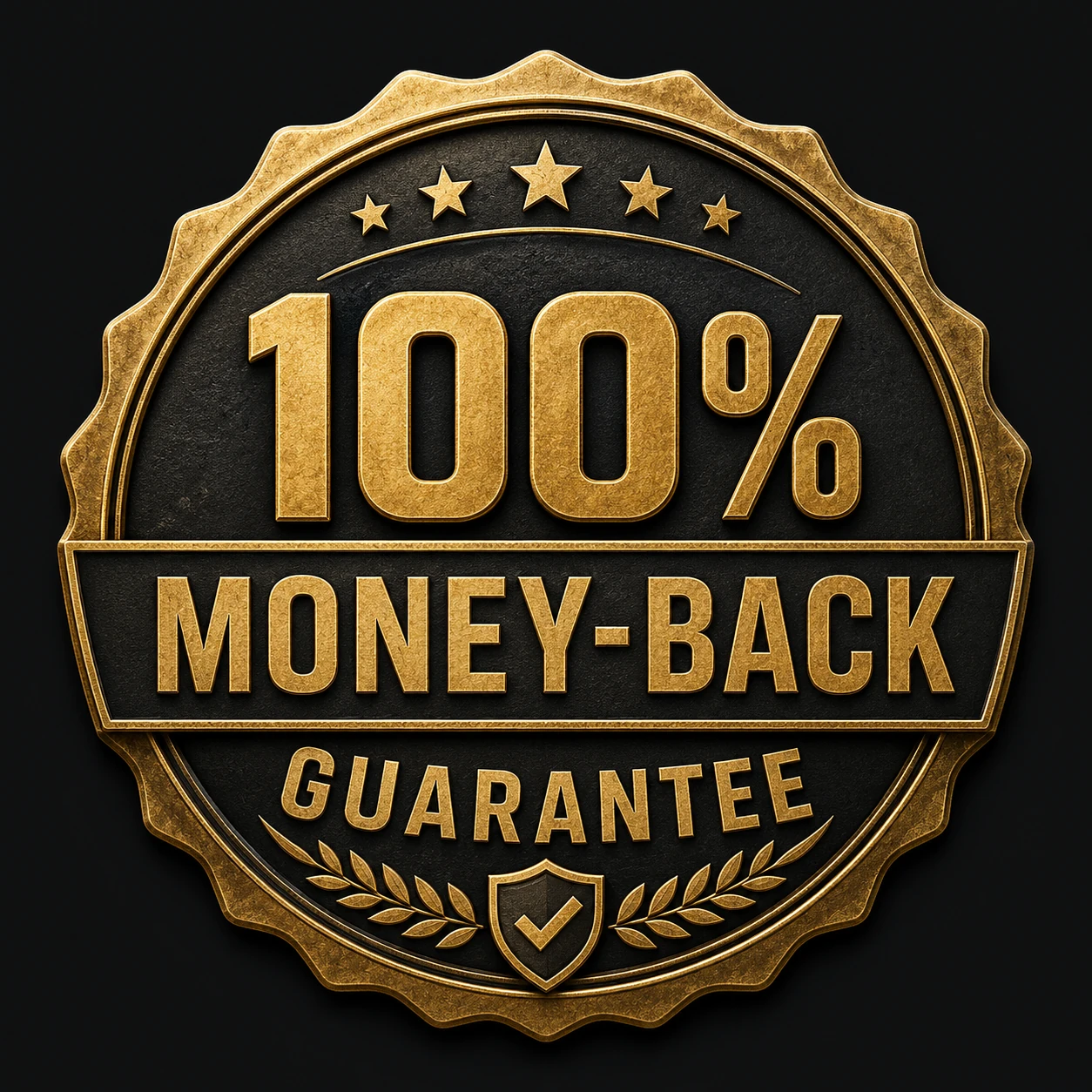 Money-back guarantee placeholder badge