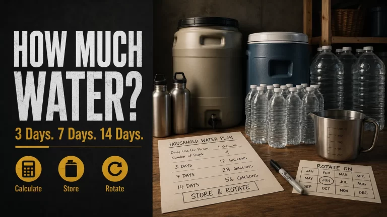 How Much Water Should You Store for an Emergency?