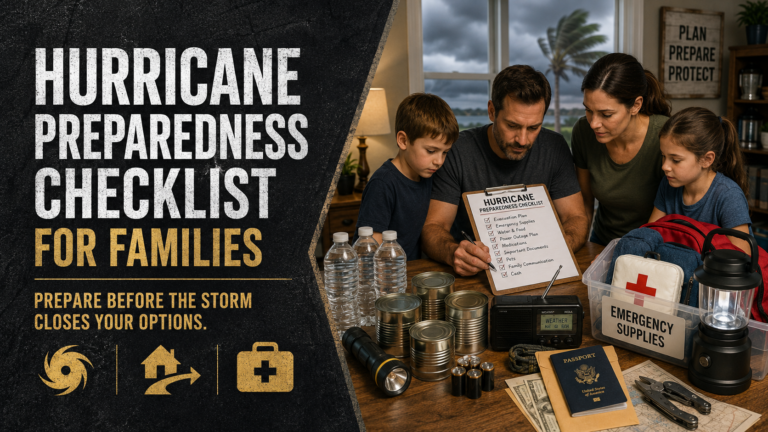 Hurricane Preparedness Checklist for Families