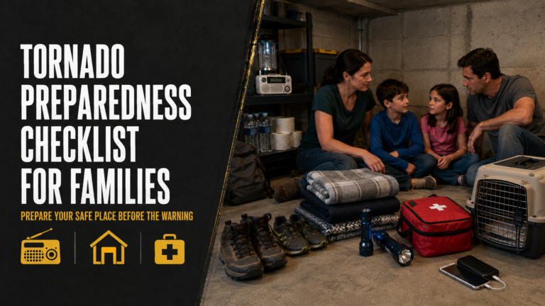 Tornado Preparedness Checklist for Families
