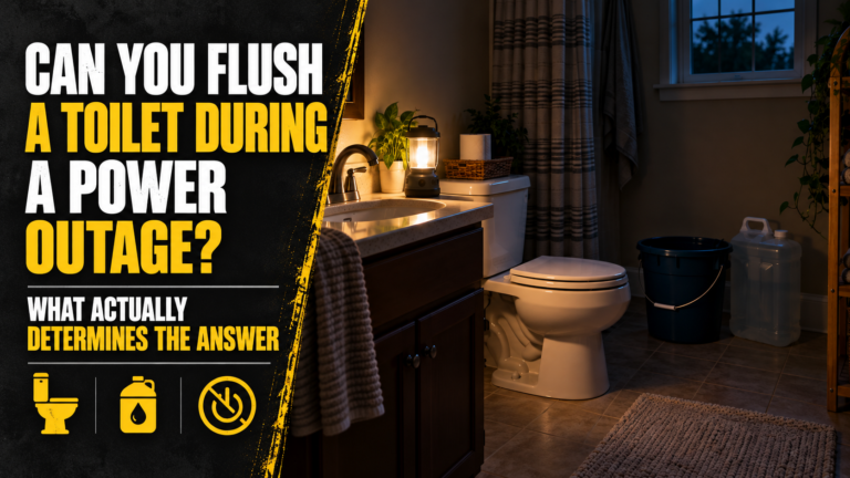 Can You Flush a Toilet During a Power Outage? What Actually Determines the Answer