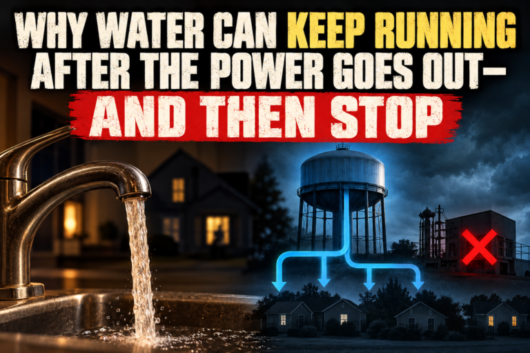 Why Water Can Keep Running After the Power Goes Out—and Then Stop