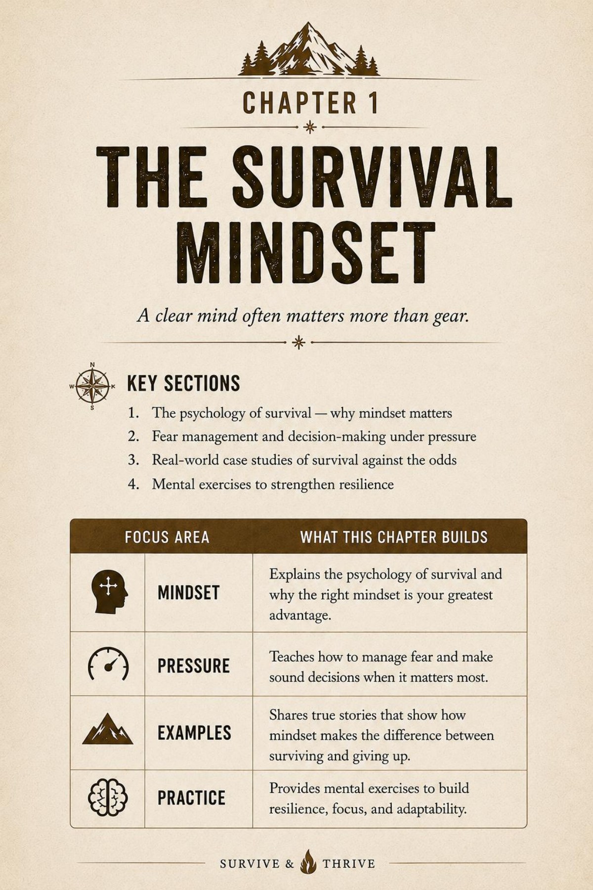 Actual Survive and Thrive PDF page: Chapter 1: The Survival Mindset
